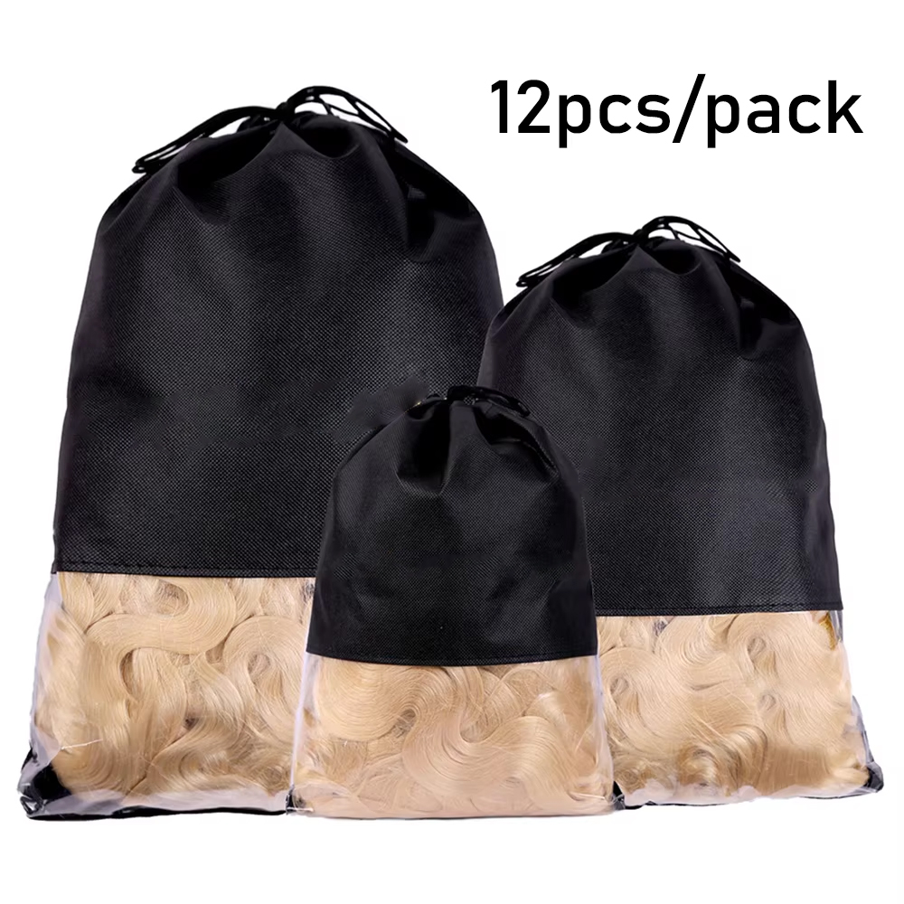 Aerith Cosplay Prop - 12pcs Portable Non-woven Wig Bags with