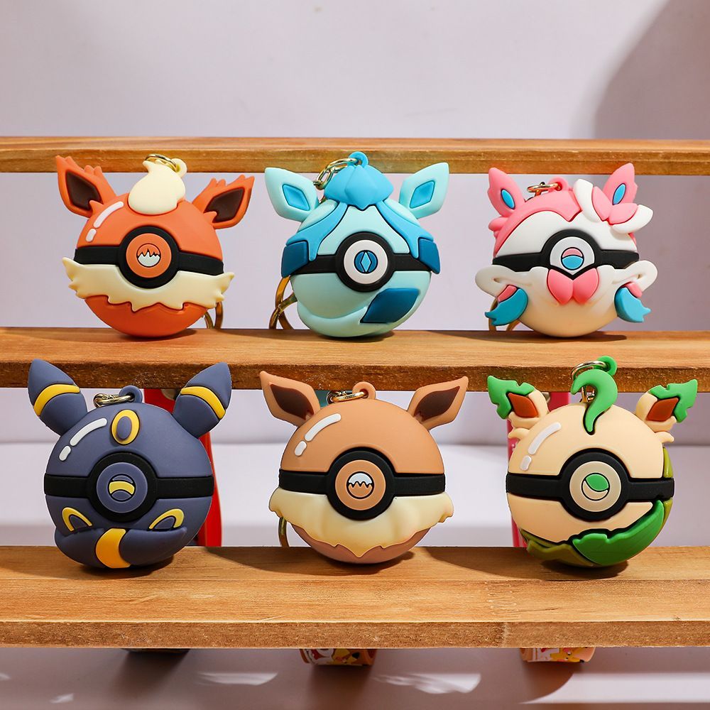 Pokeball Cosplay Prop - Pokemon Eevee Poke Ball Figurine Keychain