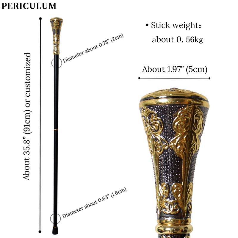 Victorian Black Gold Floral Ca - Detachable Cosplay Prop recension och pris