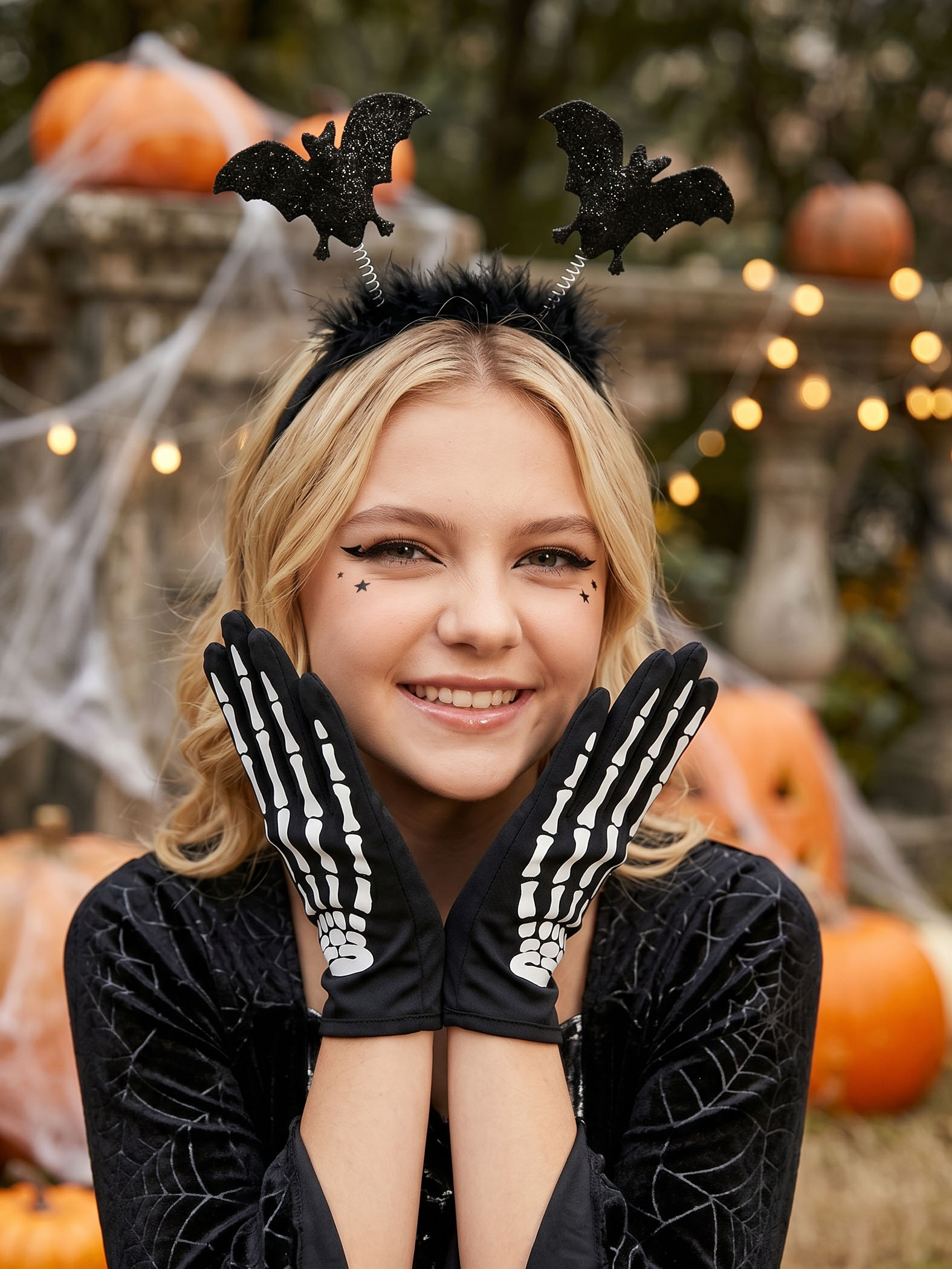 2Pcs Teen Girls Halloween Acce - Cosplay Bat Prop recension och pris