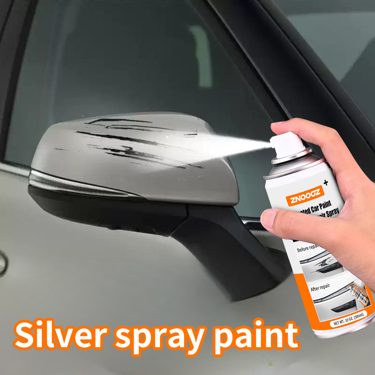 Silver Car Scratch Repair Spra - Metallic Spray Paint recension och pris