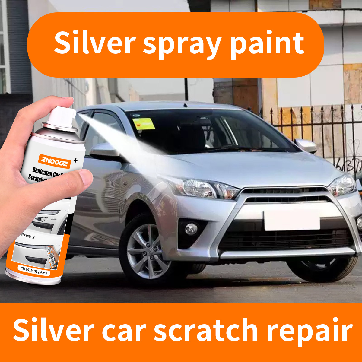 Silver Car Scratch Repair Spra - Metallic Spray Paint recension och pris
