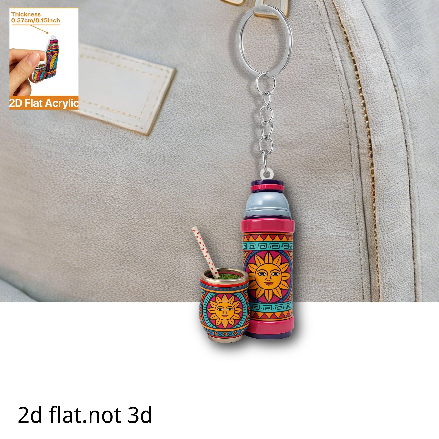 Thermos Cup Keychain,2D Flat A - Worbla Thermoplastic recension och pris