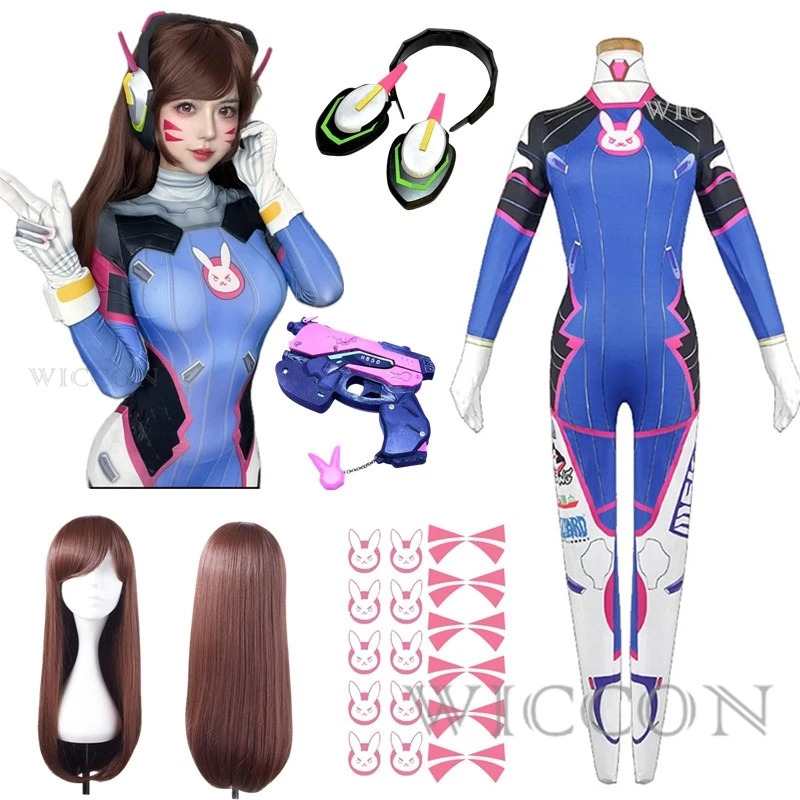 2025 11 Anime Woman Jumpsuit T - Dva Cosplay Prop recension och pris