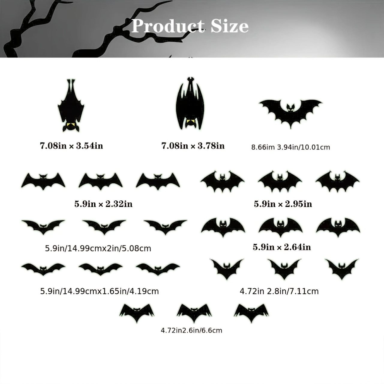 24 Halloween Magnetic Bats for - Cosplay Bat Prop recension och pris