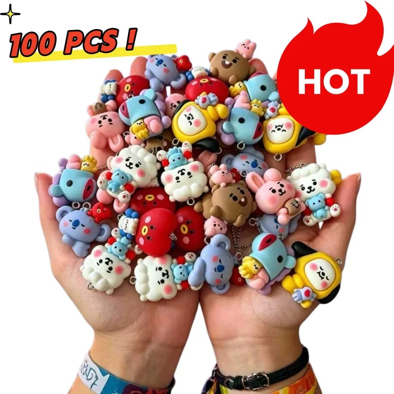 7pcs BT21 Resin Cartoon Charm  - Cosplay Prop Diy recension och pris
