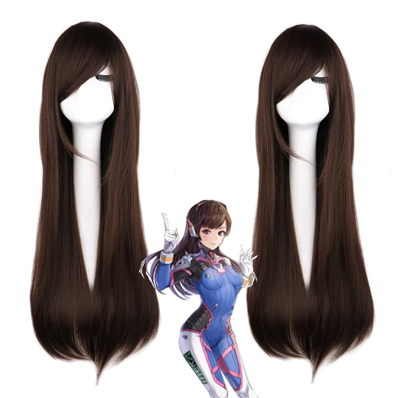 Cosplay Wig Anime Game Overwat - Dva Cosplay Prop recension och pris