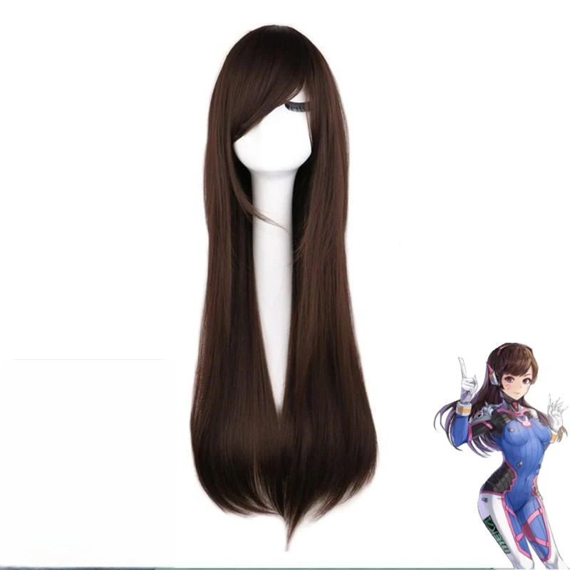 Cosplay Wig Anime Game Overwat - Dva Cosplay Prop recension och pris