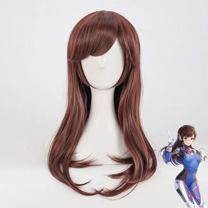 Cosplay Wig Anime Game Overwat - Dva Cosplay Prop recension och pris