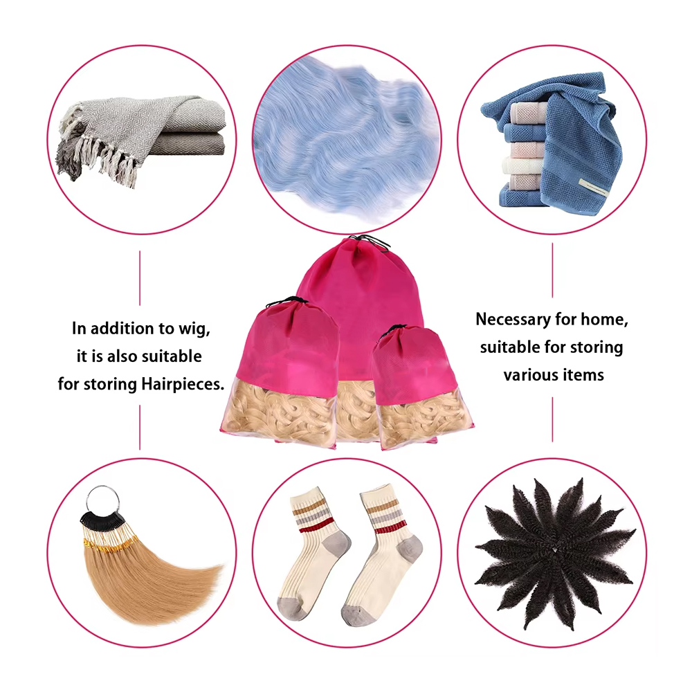 12pcs Portable Non-woven Wig B - Aerith Cosplay Prop recension och pris