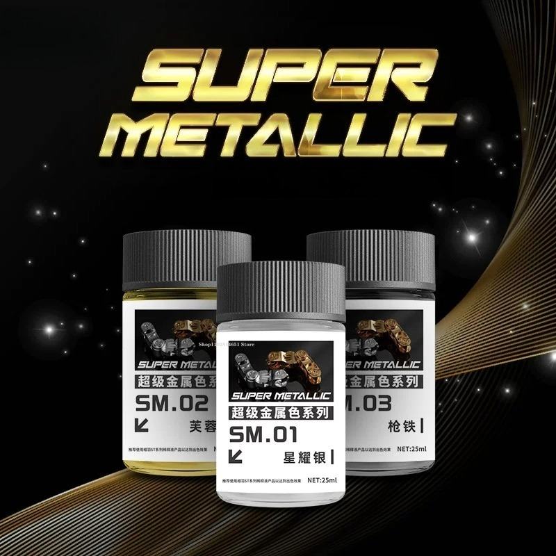 SM01-SM18 Super Metallic Color - Metallic Spray Paint recension och pris