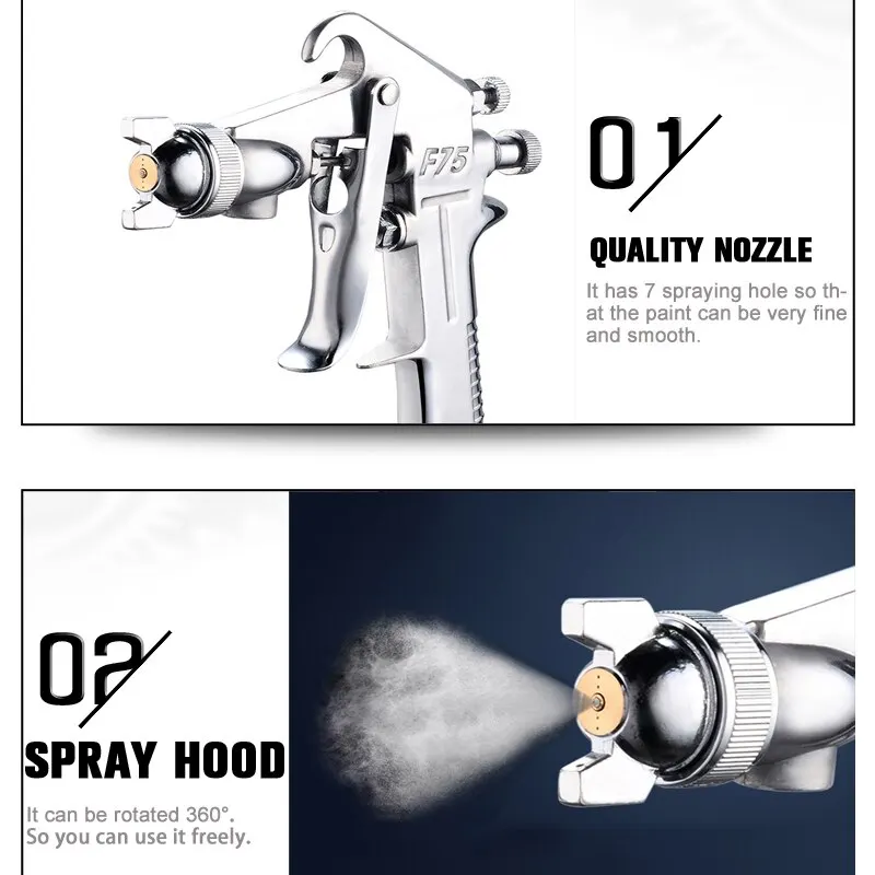 F-75 Adjustable Color Spray Gu - Metallic Spray Paint recension och pris