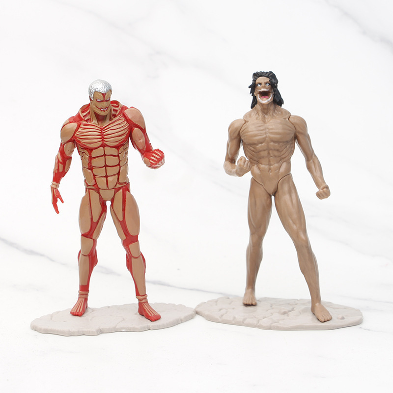 8pcs Attack on Titan Anime Fig - Kotobukiya Artfx recension och pris